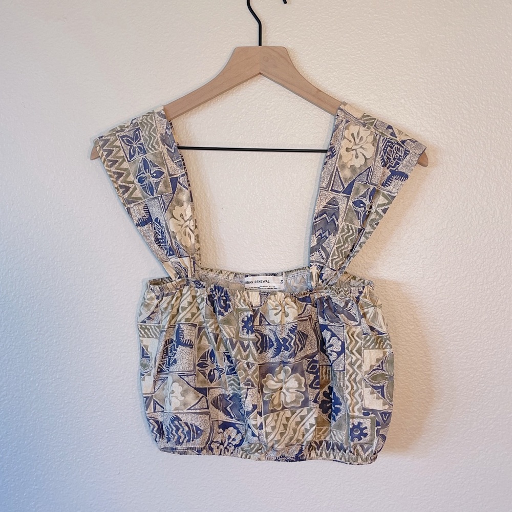 Urban Renewal Tropical Crop Top (Size L)
